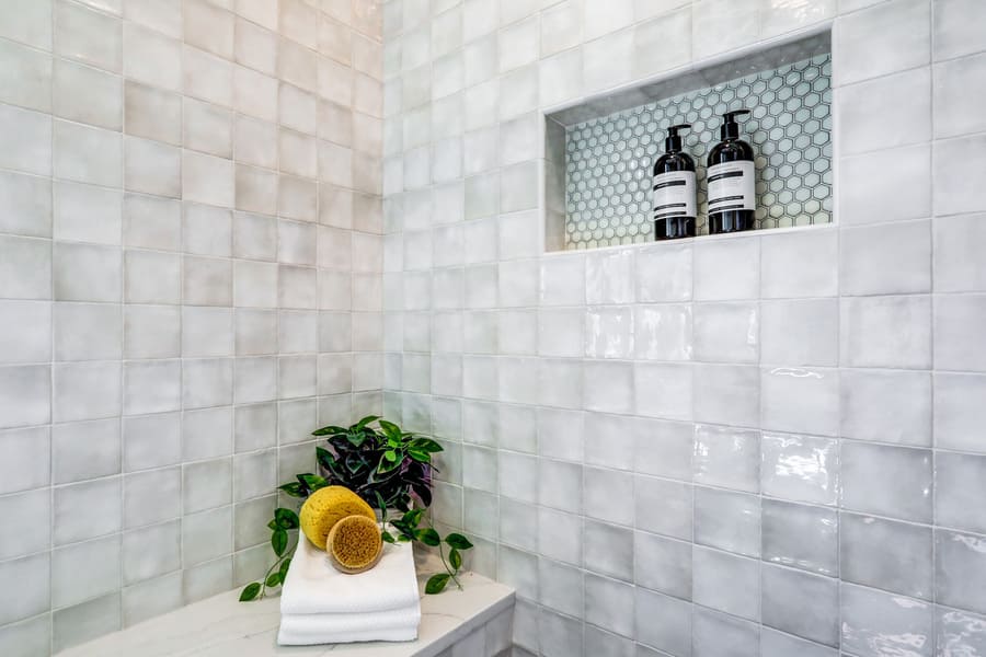 Seville Tile in shower in Rohrerstown Bathroom Remodel