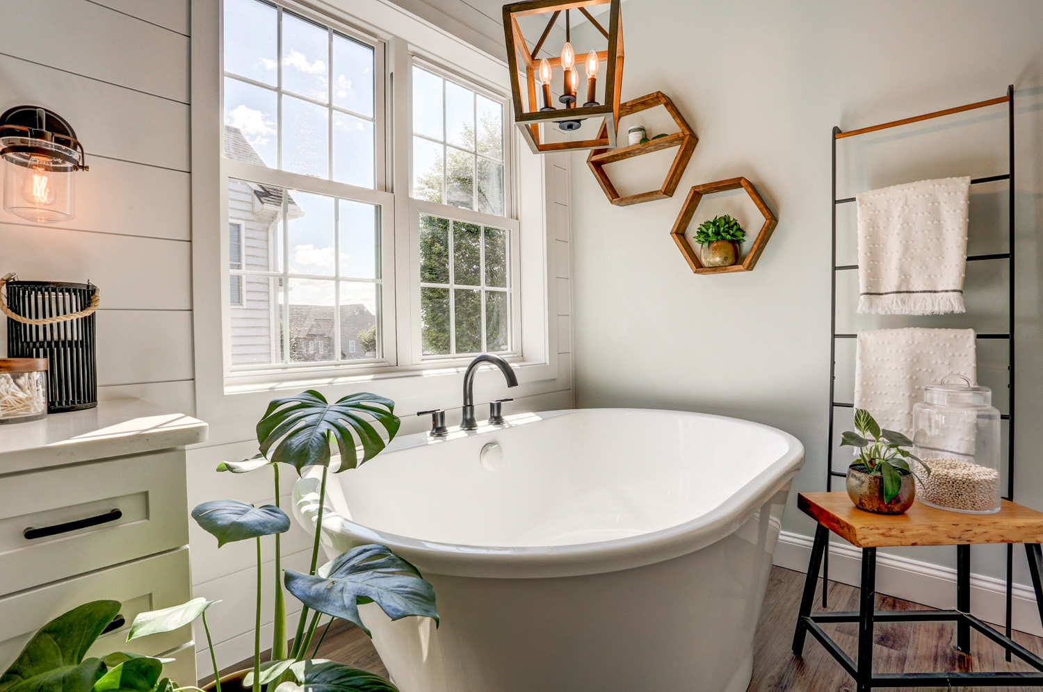 Freestanding bathtub in Landisville Master Bathroom Remodel