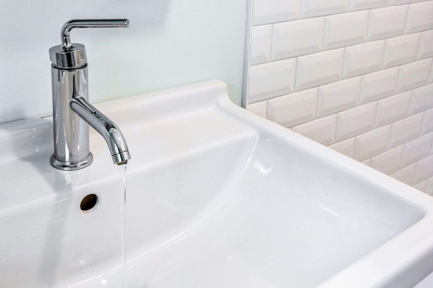 Modern faucet in Lancaster PA bathroom remodel