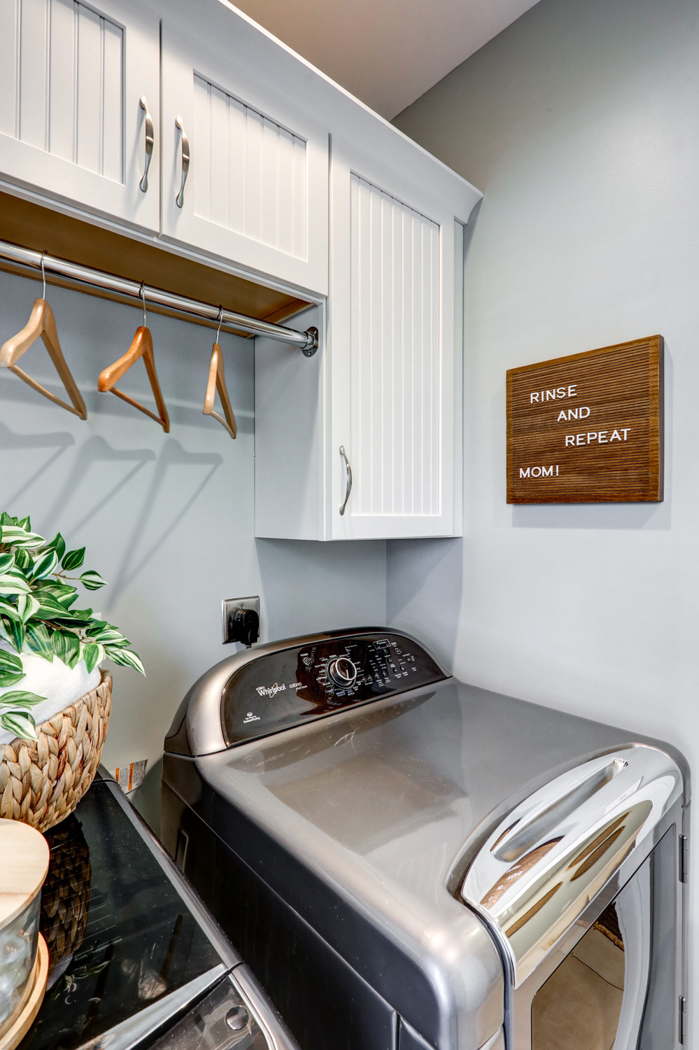 Lititz Laundry Room Remodel with stainless steel appliances