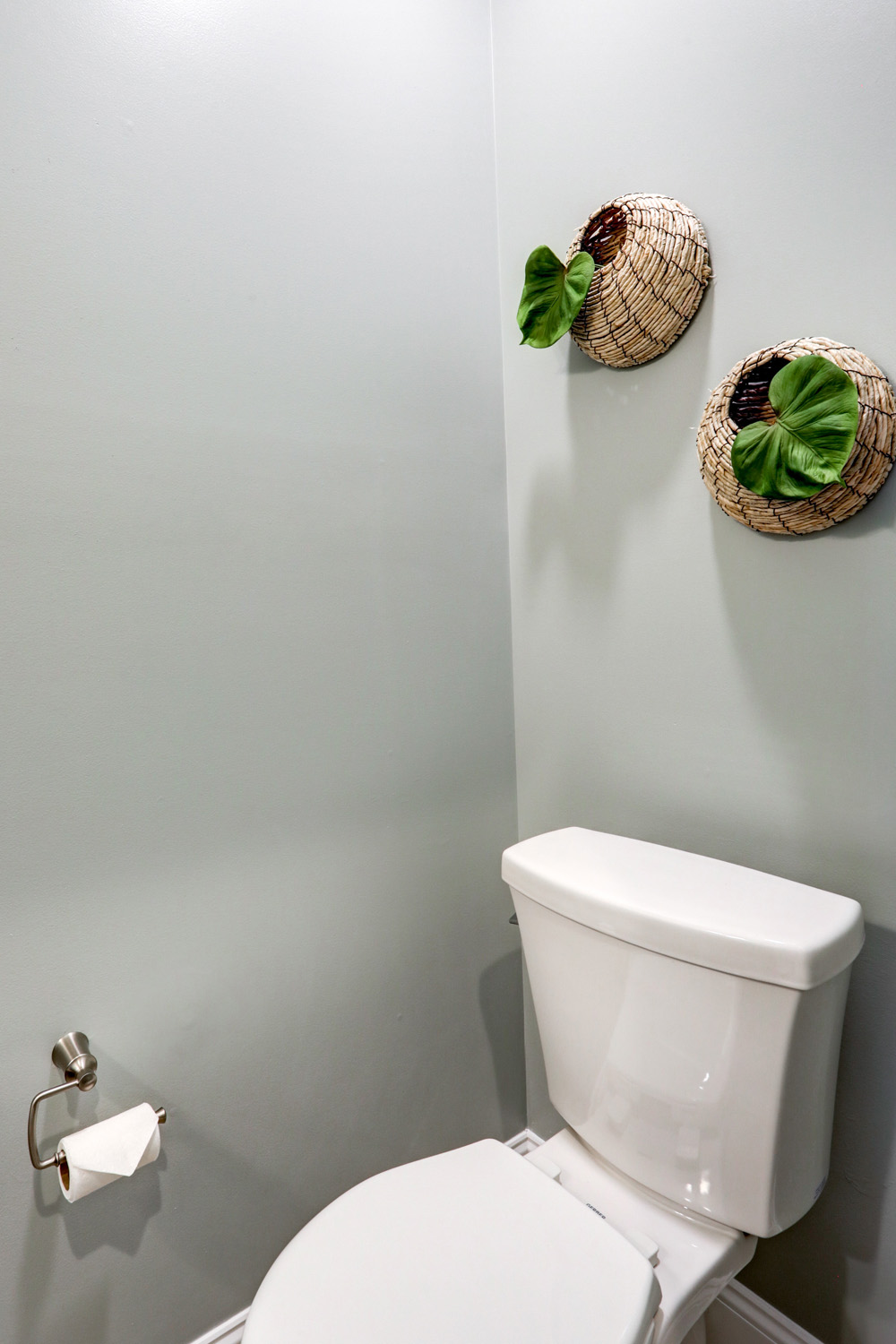 Upgraded toilet in Lititz Powder Room Remodel