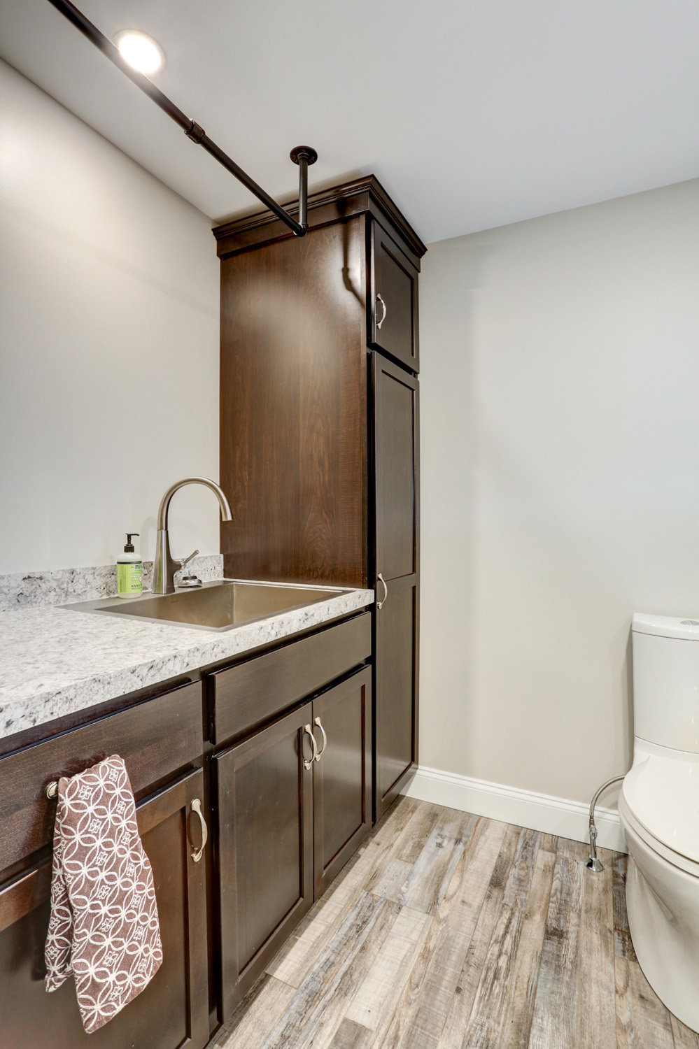 Lancaster Laundry Room with new cabinetry 