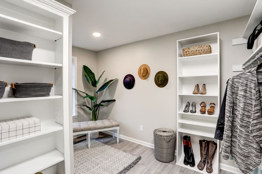 walk in closet in Manheim Township Master Bathroom Remodel