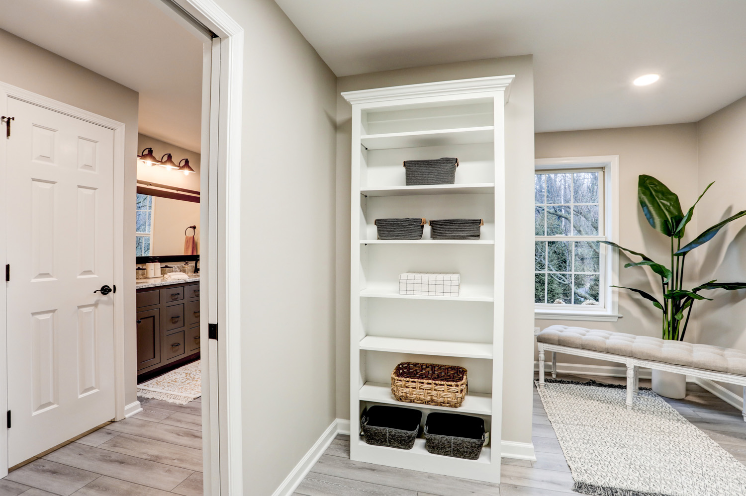 view of bathroom from closet in Manheim Township Bathroom