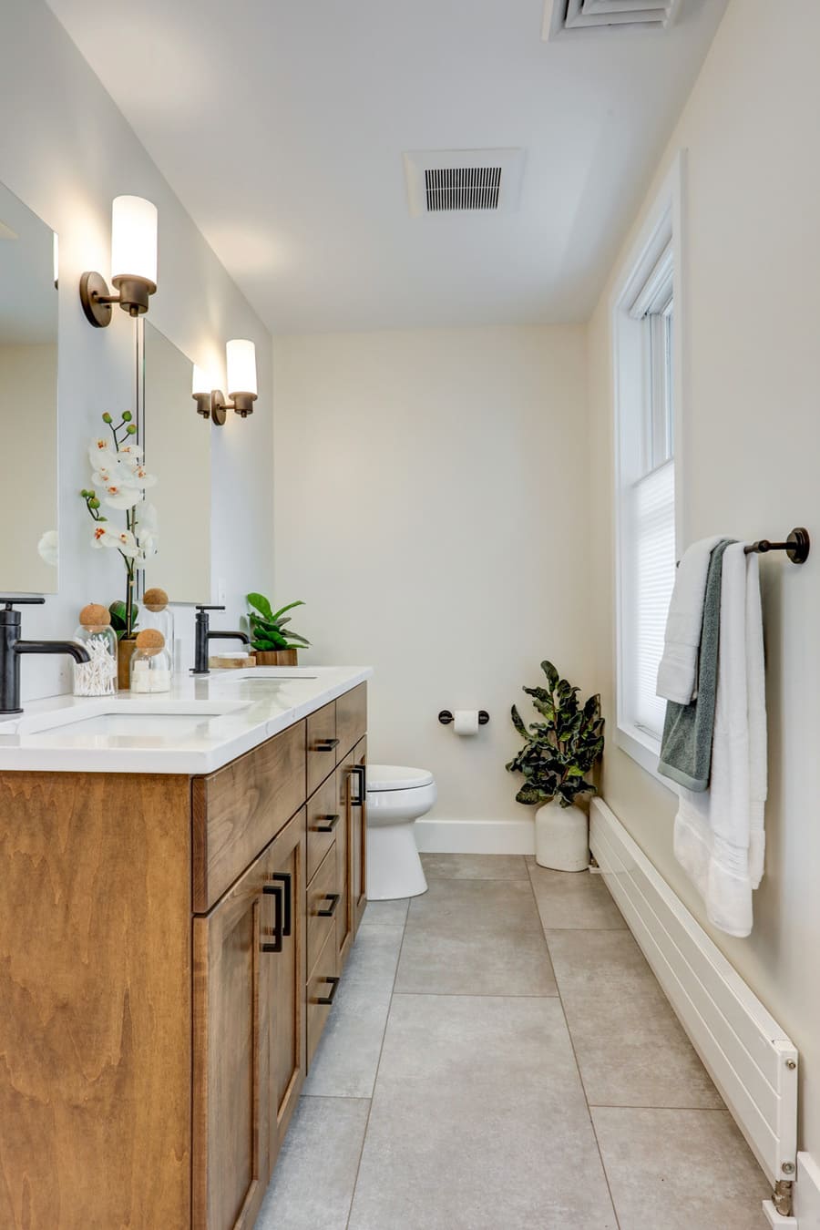 vanity with quartz countertop in Lancaster Bathroom Remodel 