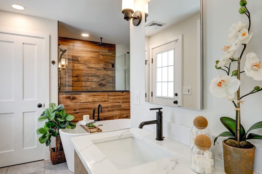 Downtown Lancaster Bathroom Remodel with quartz countertop-36