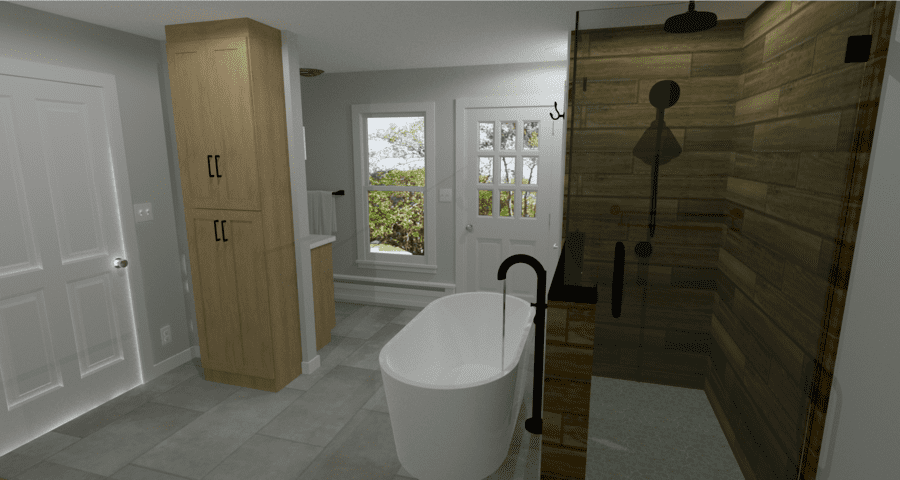 Design rendering in Lancaster Bathroom Remodel 