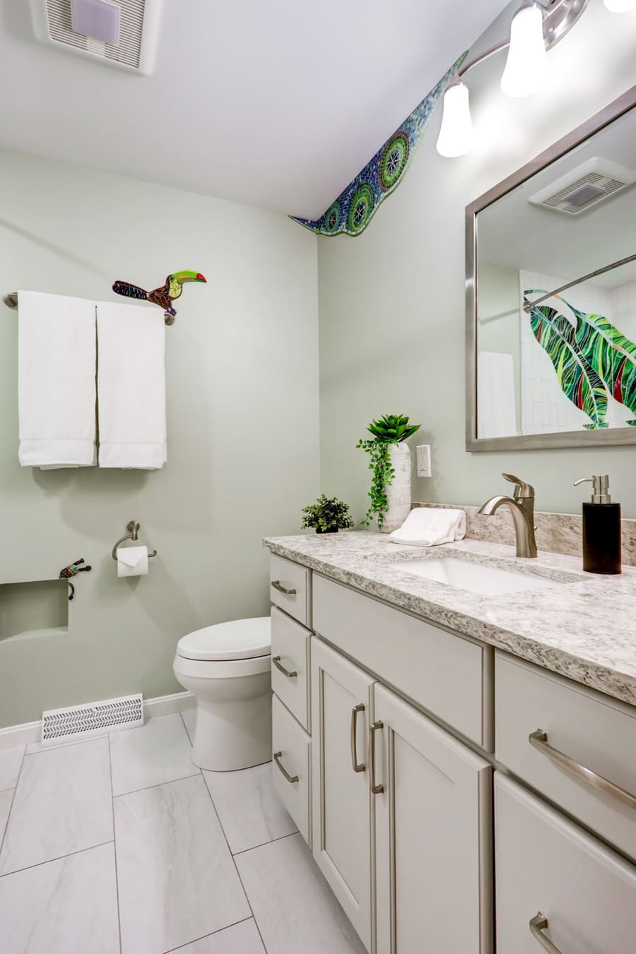 single vanity in Rohrerstown Bathroom Remodel