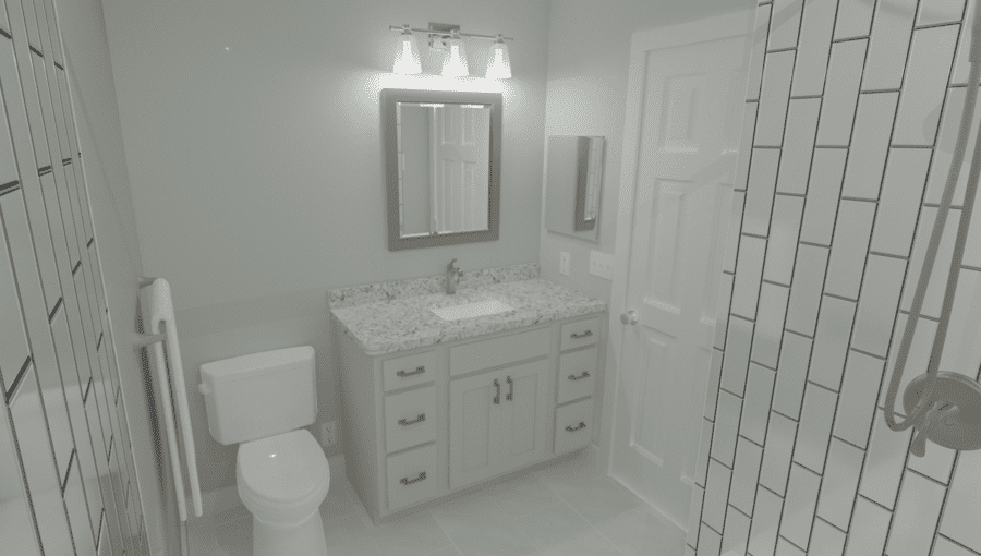 Rohrerstown Bathroom Remodel design rendering