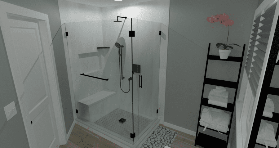 primary bathroom design renderings