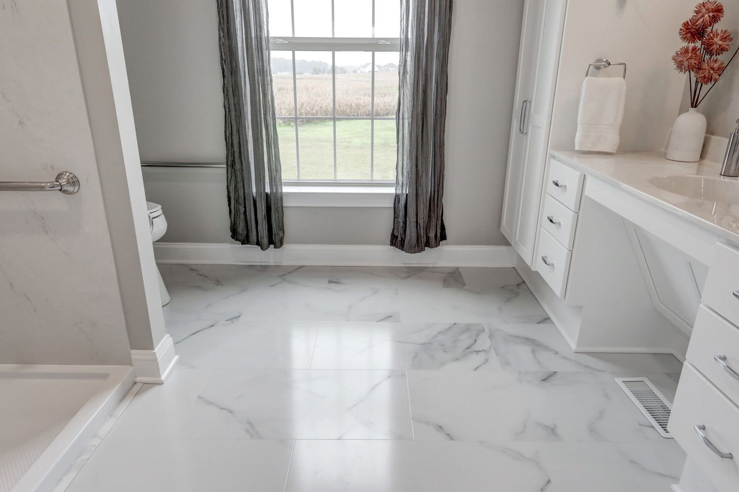 LVT in Lebanon Bathroom Remodel