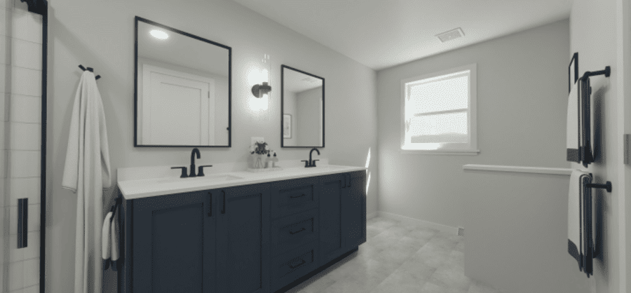 Manheim Township Primary Bathroom Remodel design rendering