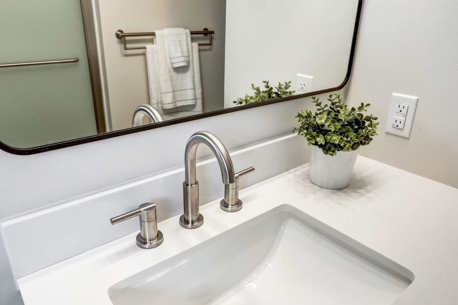 quartz countertop in Landisville Bathroom Remodel