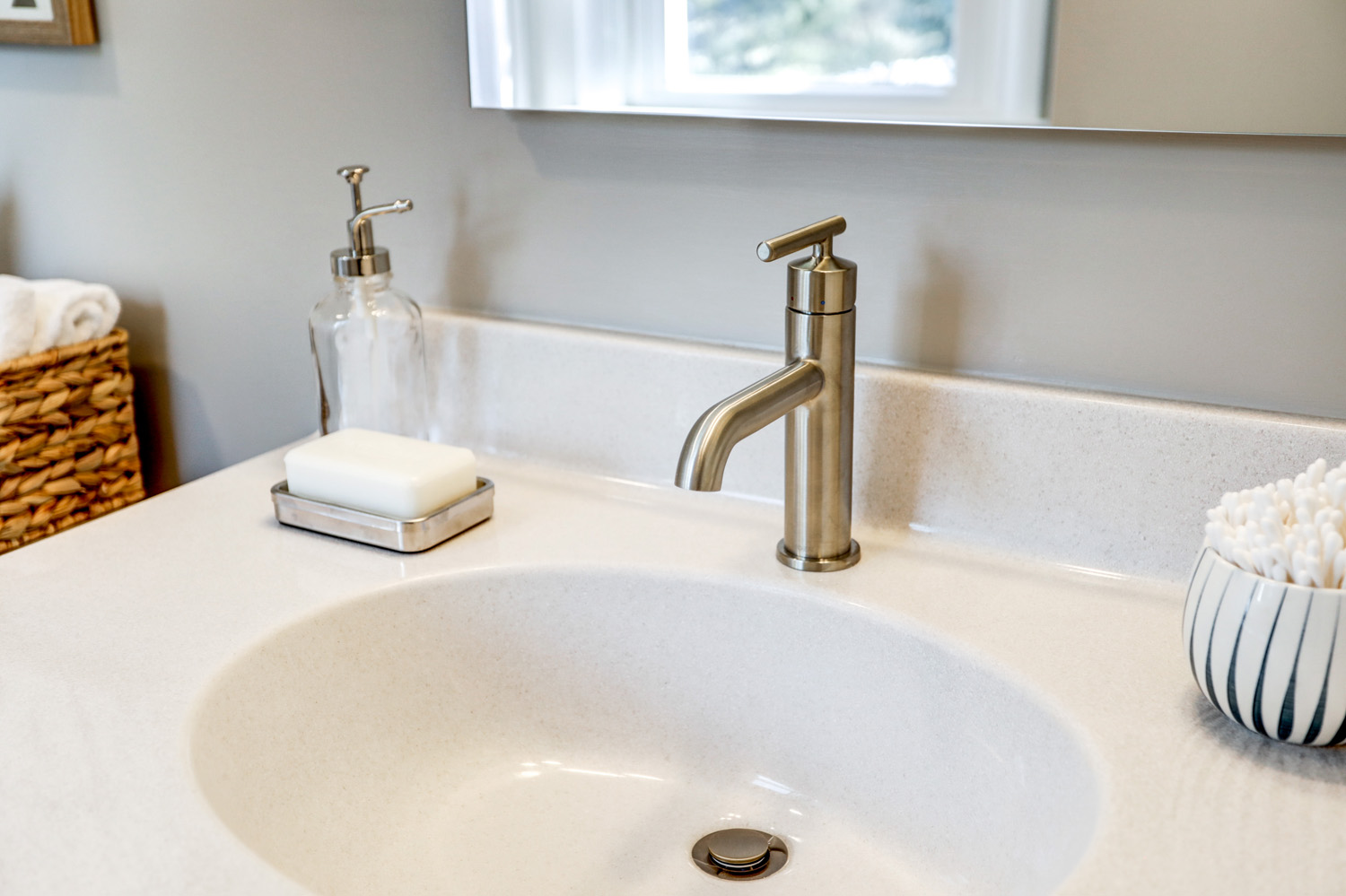 cultured marble vanity top in Manheim Township Bathroom Remodel 