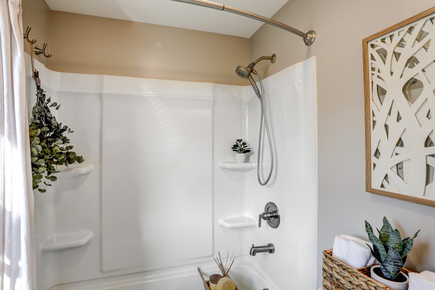 Shower and bath tub combination in Manheim Township Bathroom Remodel 