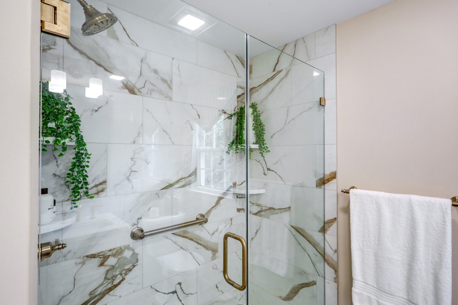 tile shower in Manheim Township Master Bathroom Remodel