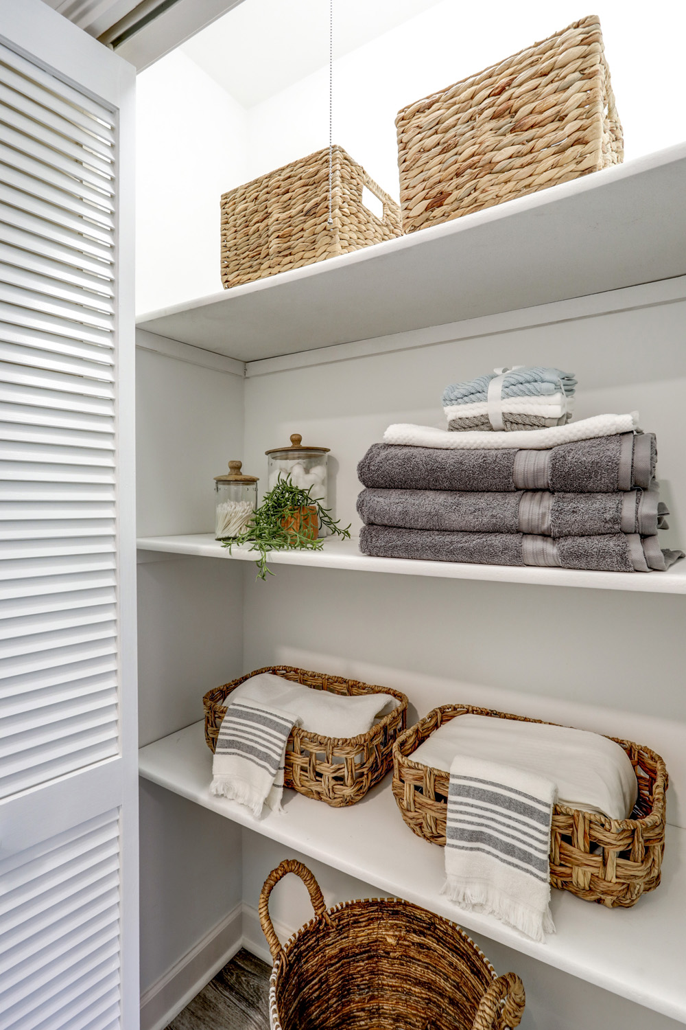 Willow Street Master Bathroom Remodel with storage closet