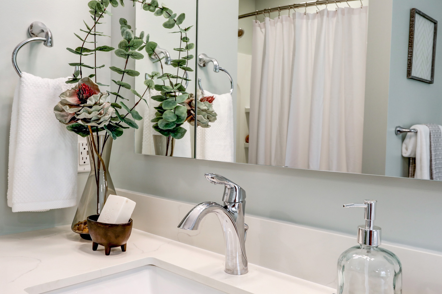 Chrome faucet in Willow Street Master Bathroom Remodel