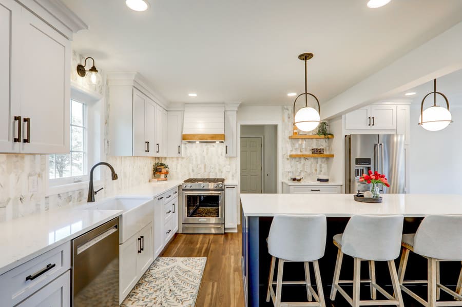 Lititz kitchen remodel with island seating