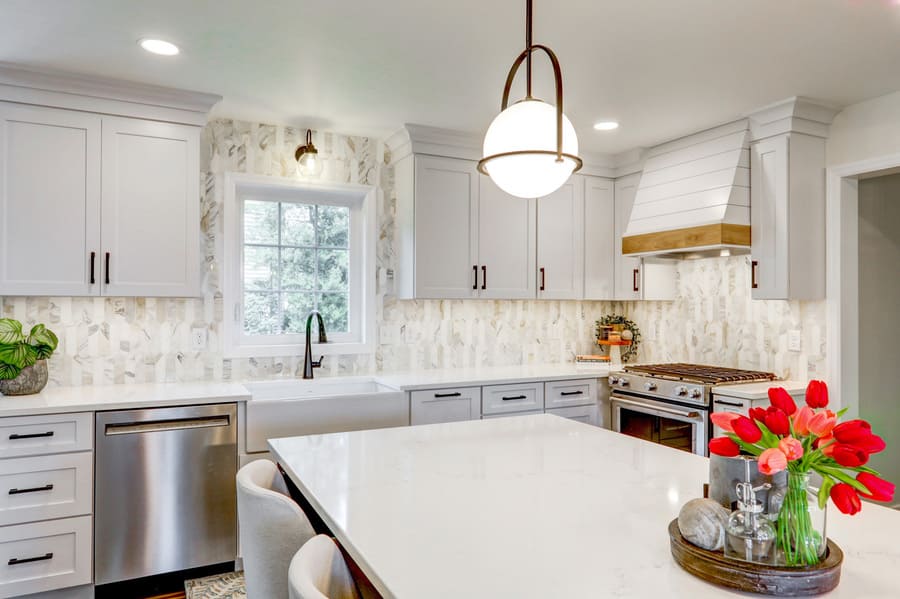 quartz countertops in Lititz kitchen remodel