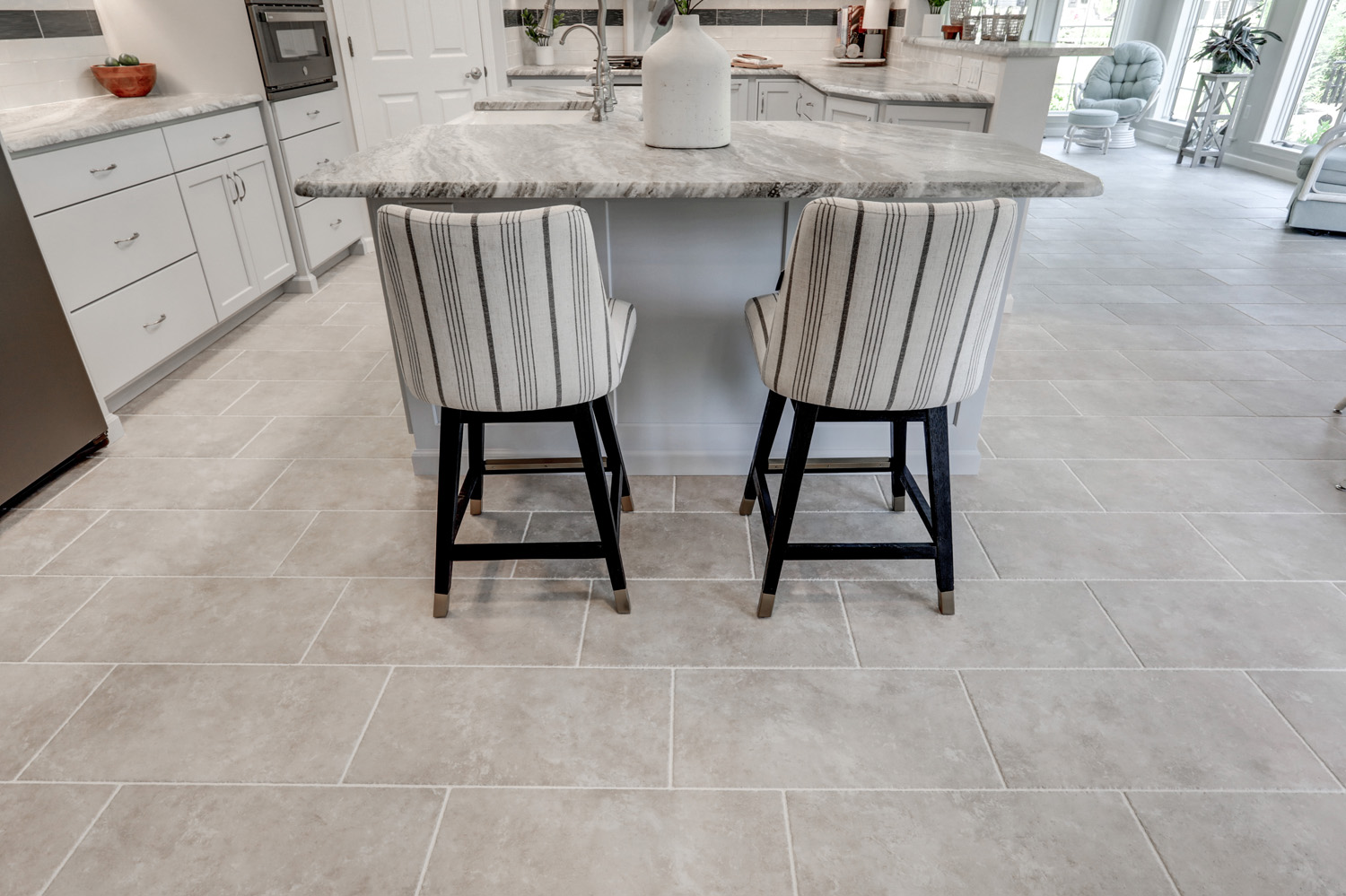 Tile floor in Conestoga Valley Kitchen Remodel