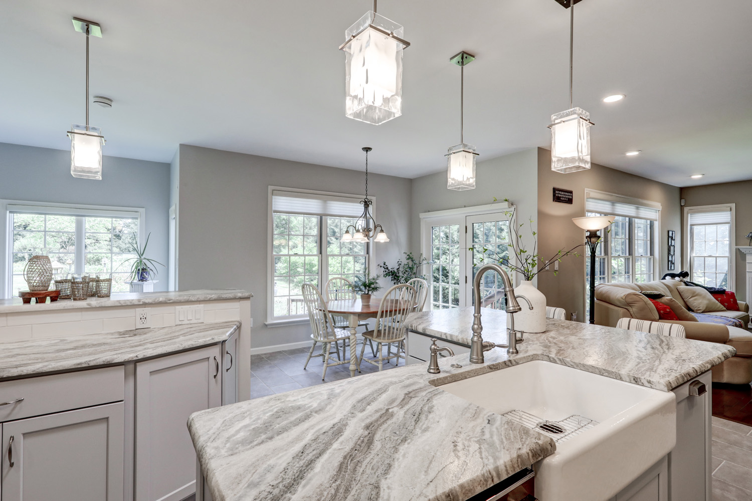 Conestoga Valley Kitchen Remodel with pendant lighting