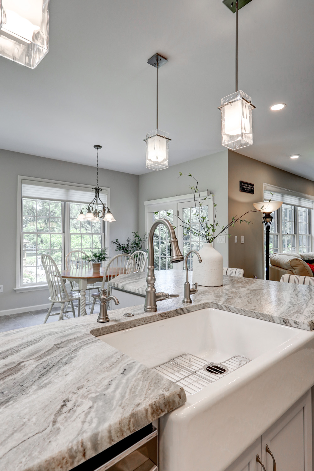 Farm sink in Conestoga Valley Kitchen Remodel