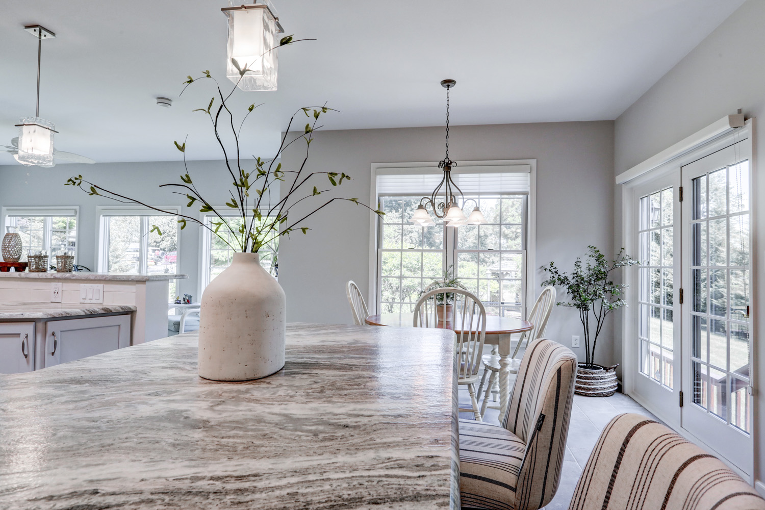 Marble countertops in Conestoga Valley Kitchen Remodel