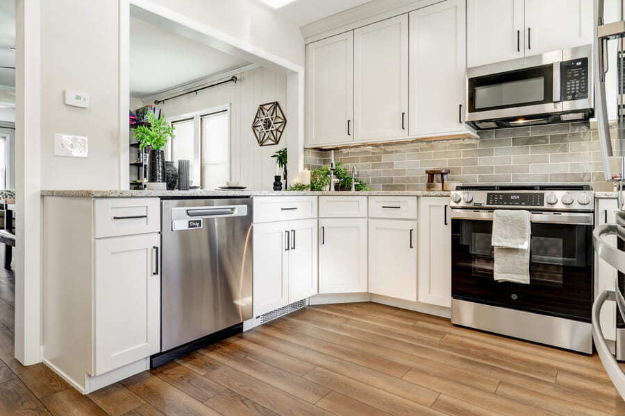 Lancaster Kitchen Remodel with white cabinets