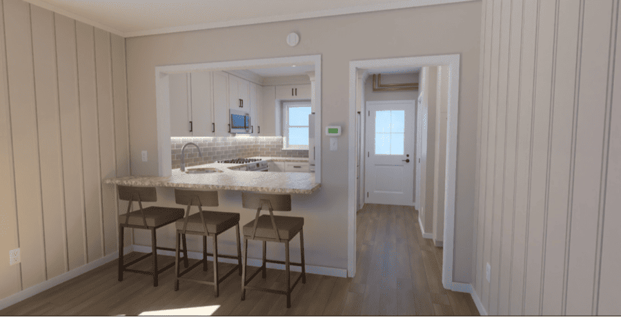 Lancaster kitchen design rendering