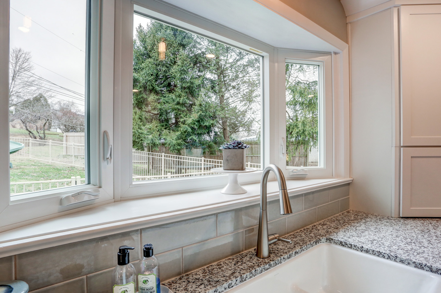 Bay window in Warwick Township Kitchen Remodel