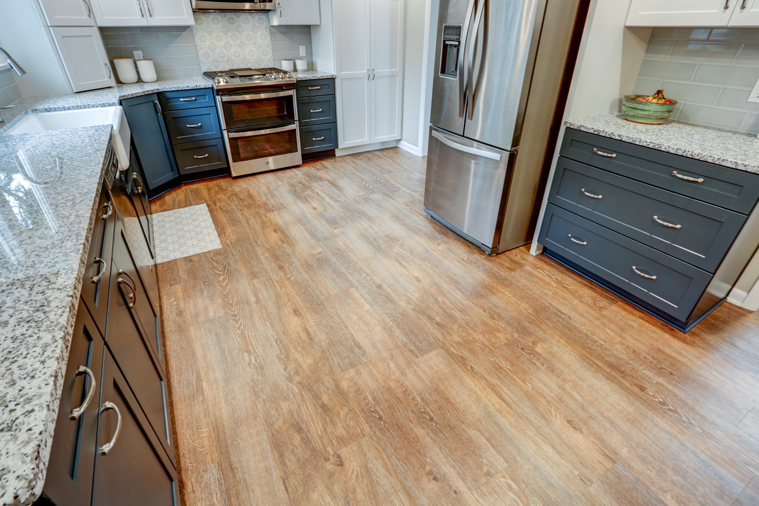 Warwick Township Kitchen Remodel with new vinyl plank flooring