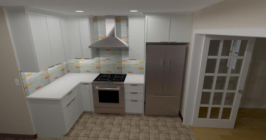 Landisville Kitchen remodel design rendering 