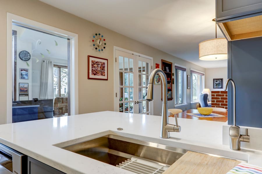 stainless steel sink in Landisville Kitchen remodel