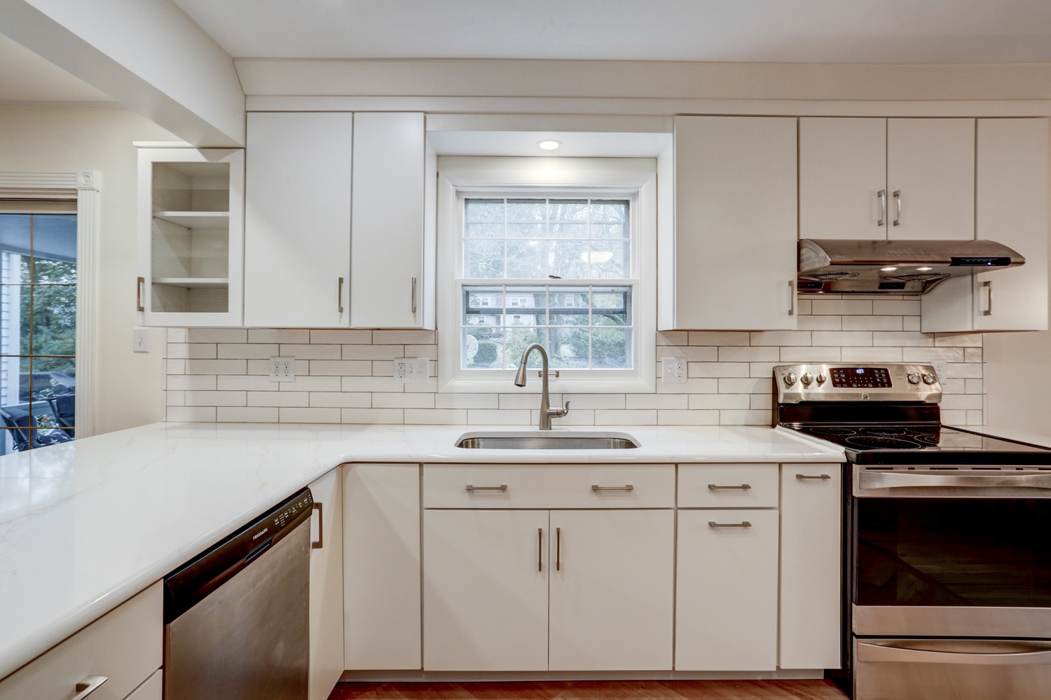 Bloomingdale kitchen remodel with white cabinets