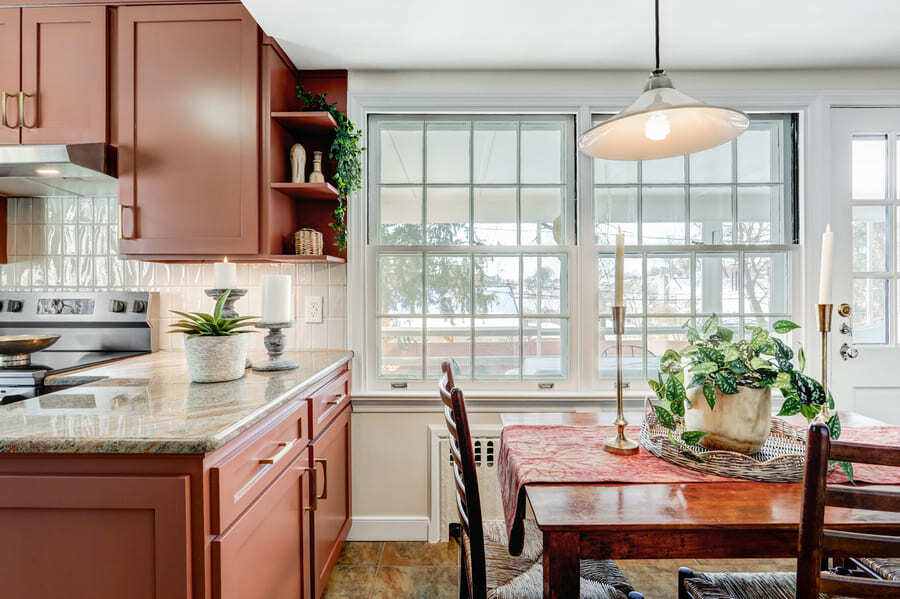 beautiful large windows and dining area in Lancaster Kitchen Refresh