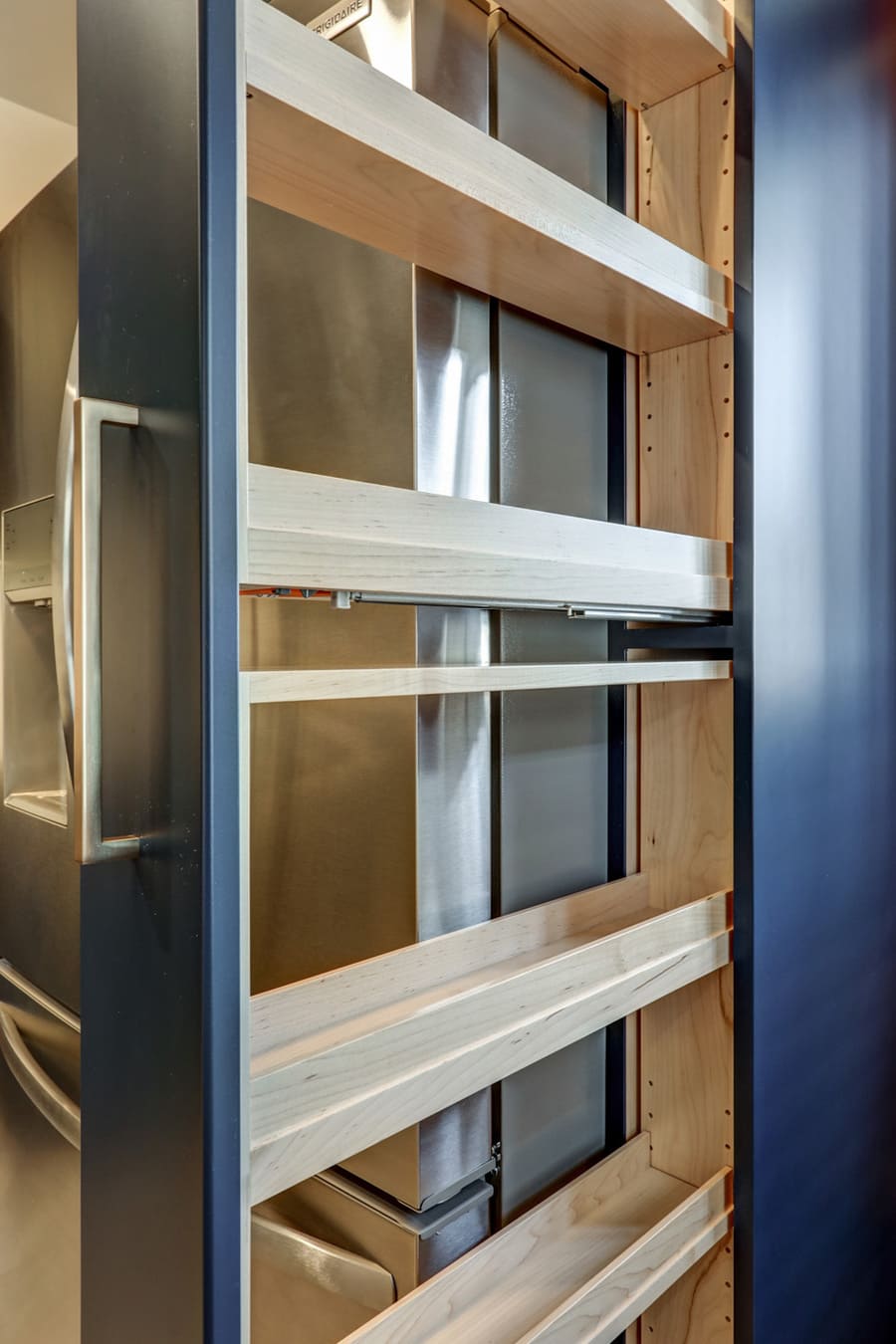 custom pull out storage cabinet in Mount Joy Kitchen Remodel