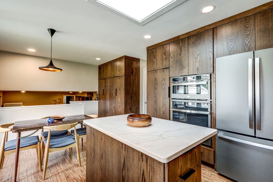 Manheim Township Kitchen remodel with wood flat panel cabinets