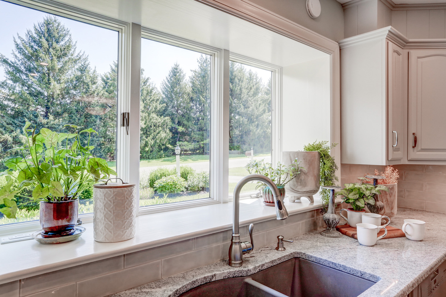 double concrete sink in Conestoga Valley Kitchen Remodel