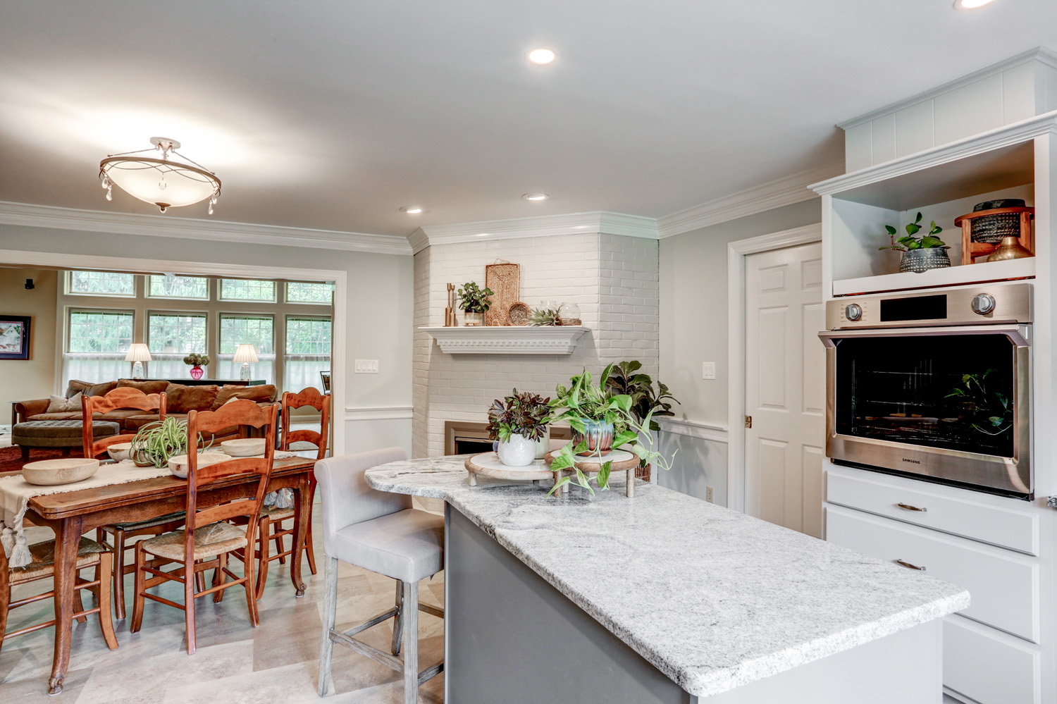 Kitchen and Dining area in Conestoga Valley Kitchen Remodel