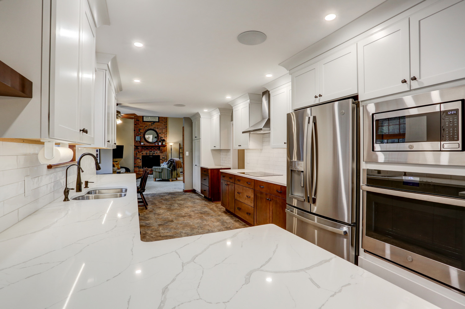 Kitchen remodel with granite countertops in Lancaster PA