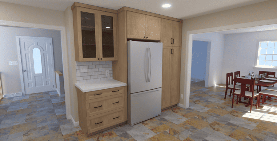 Design rendering elizabethtown kitchen remodel