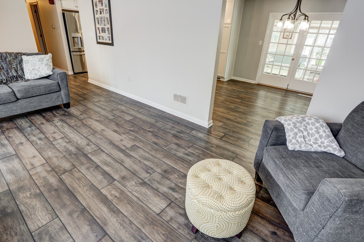 new floors in living room Lititz Kitchen Remodel