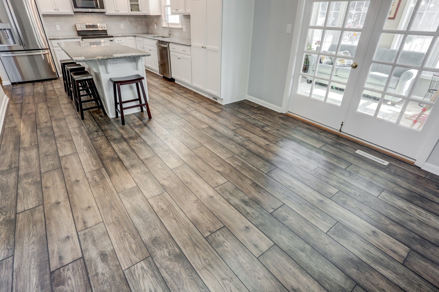 new vinyl plank flooring in Lititz Kitchen Remodel