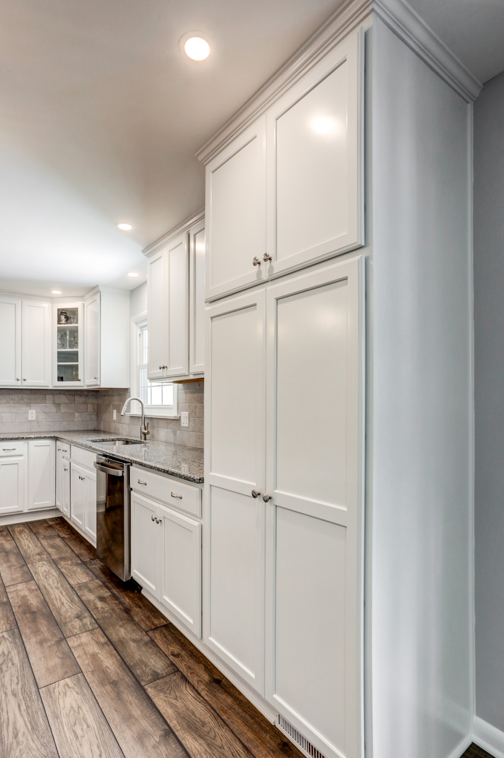 floor to ceiling white cabinets in Lititz Kitchen Remodel