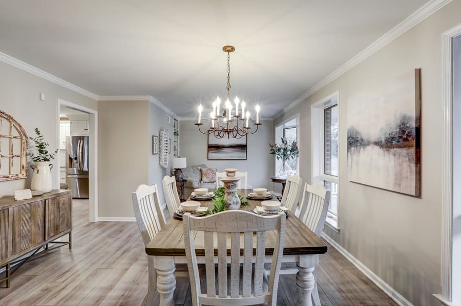 Manheim Township Dining Room remodel with LVP floors