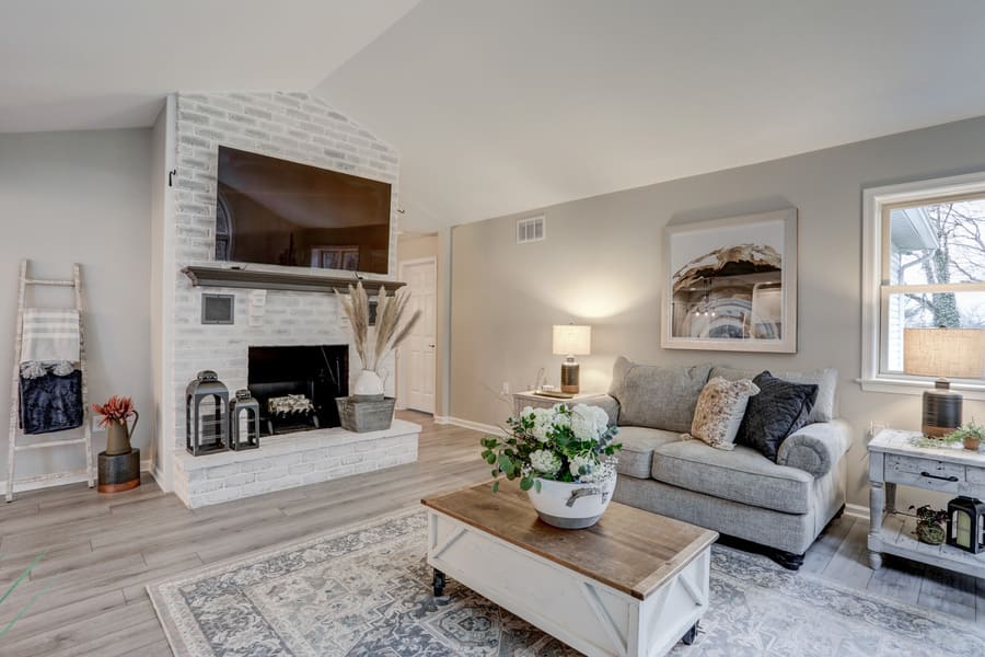 Manheim Township Dining Room remodel with gray paint