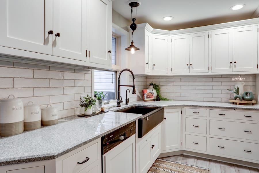 white cabinets in Manheim Township Kitchen remodel