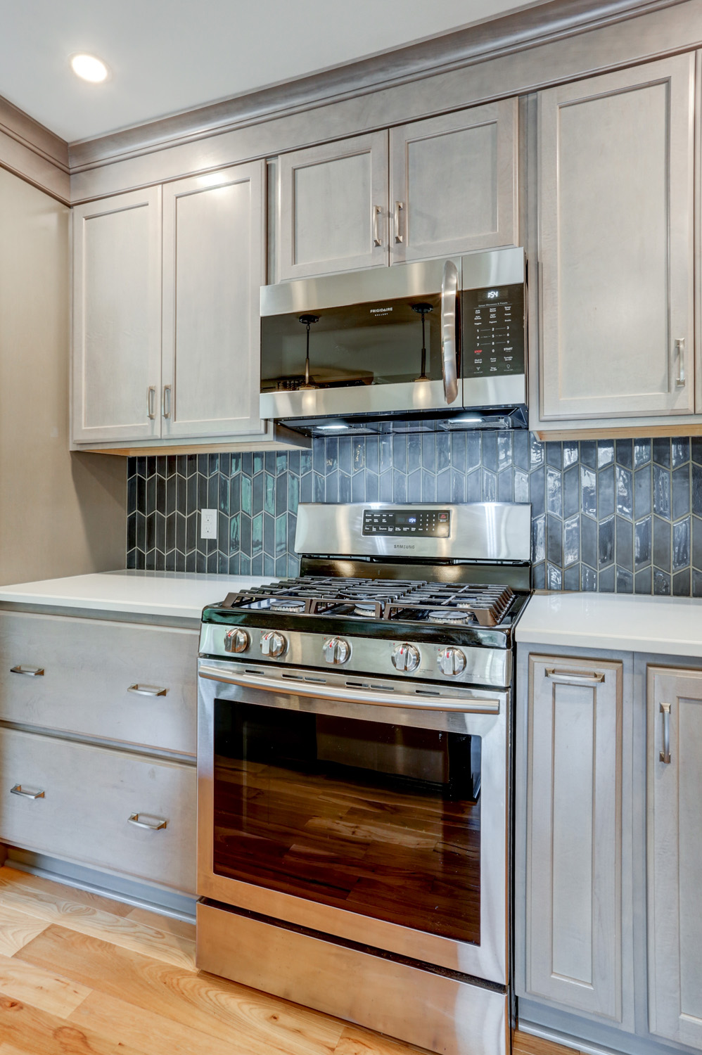 Stainless Steel appliances in Rohrerstown Kitchen Remodel