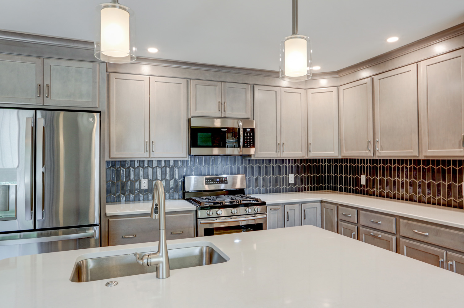 Rohrerstown Kitchen Remodel with Steel Grey cabinets 